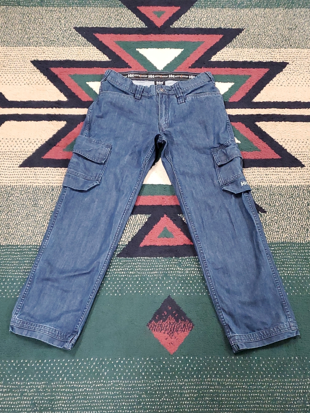 Helly Hansen Men's Denim-Look Blue Jean Cargo Pants